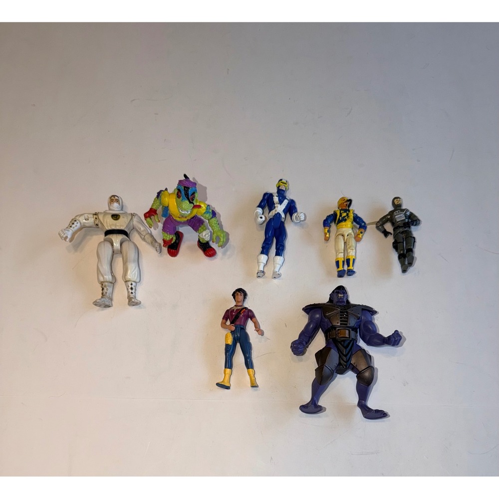 Vintage 90s Action Figure Lot Gargoyles Street Sharks Power Rangers GI Joe Mixed